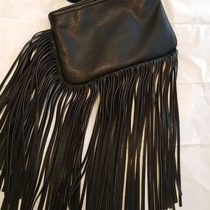 Carlos Santana fringe wristlet